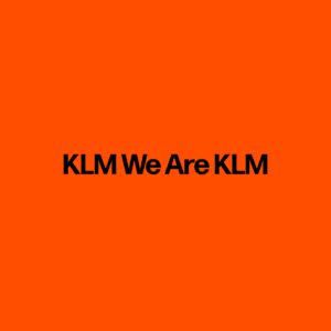 KLM We Are KLM