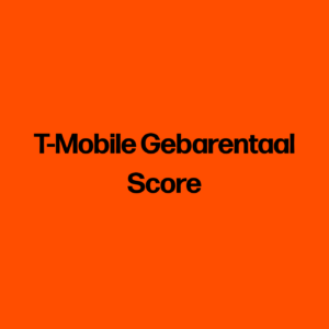 T-Mobile Gebarentaal Score